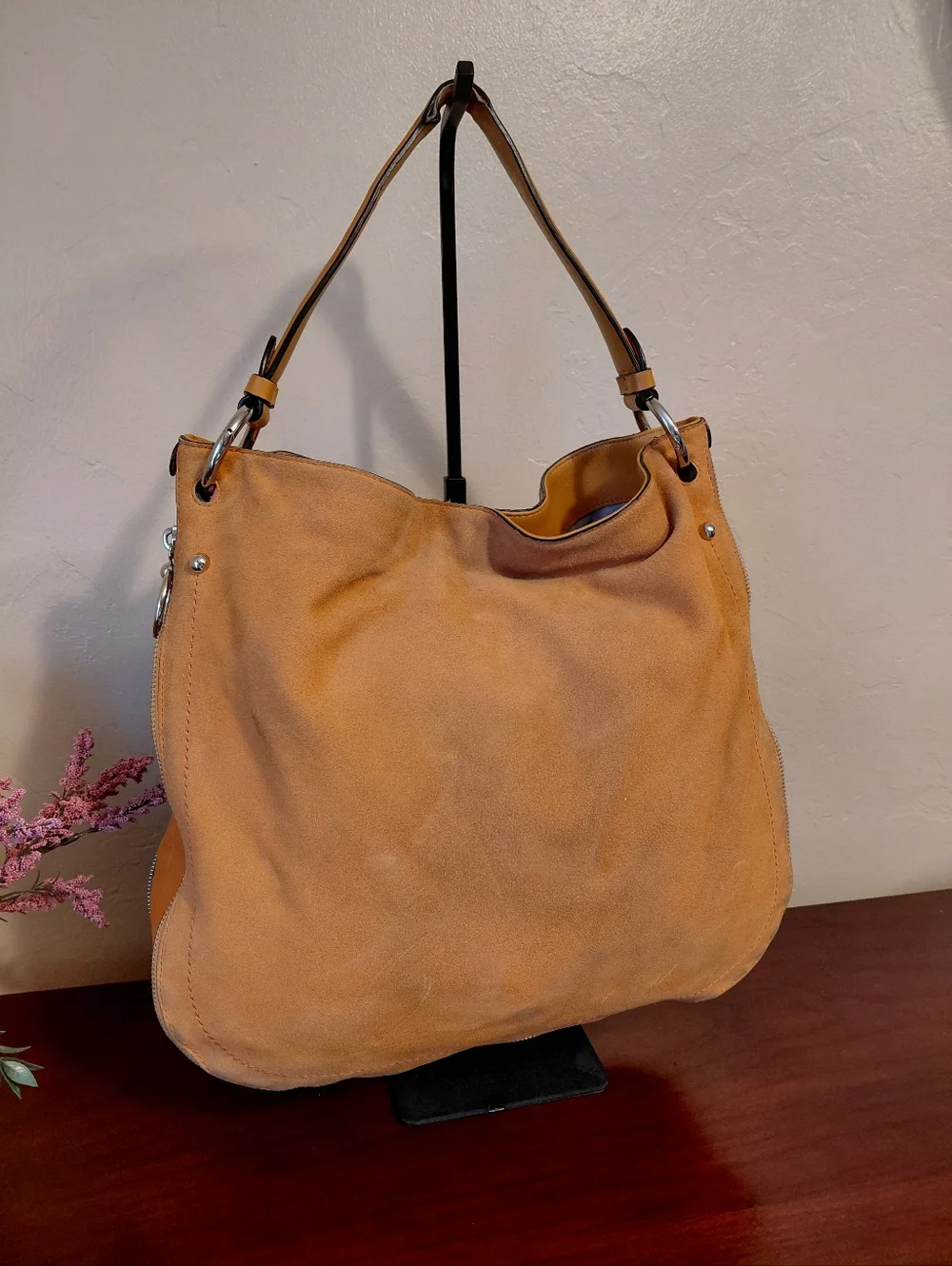 Rebecca Minkoff Suede & Leather Hobo Tote - Picture 5 of 13